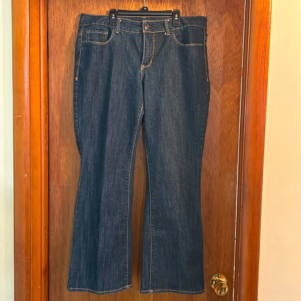 Faded Glory curvy bootcut jeans. Size 14. Like new condition